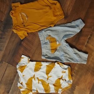 3 month baby onesie set